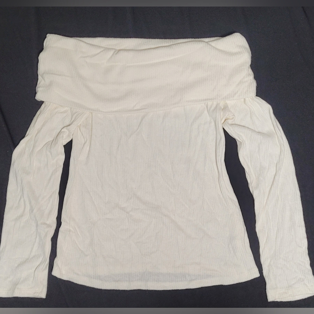 Off-Shoulder Cream Top